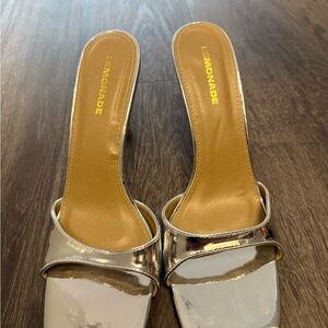 Silver Women's Open Heel